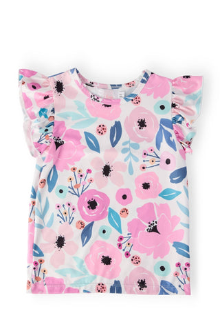 Mila & Rose - Mila & Rose - Pretty in Purple S/S Ruffle Tee - Classy Rascals Boutique