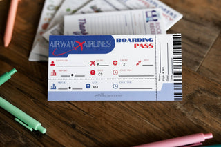 Milk Thread and Honey - Milk Thread and Honey - Pretend Play Boarding Pass Notepad - Classy Rascals Boutique