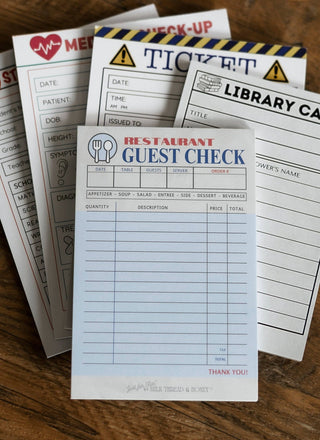Milk Thread and Honey - Milk Thread and Honey - Pretend Play Library Book Checkout Notepad - Classy Rascals Boutique
