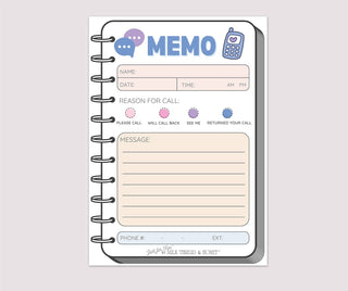 Milk Thread and Honey - Milk Thread and Honey - Pretend Play Phone Memo Notepad - Classy Rascals Boutique