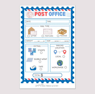 Milk Thread and Honey - Milk Thread and Honey - Pretend Play Post Office Notepad - Classy Rascals Boutique