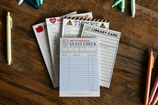 Milk Thread and Honey - Milk Thread and Honey - Pretend Play Restaurant Check Notepad - Classy Rascals Boutique