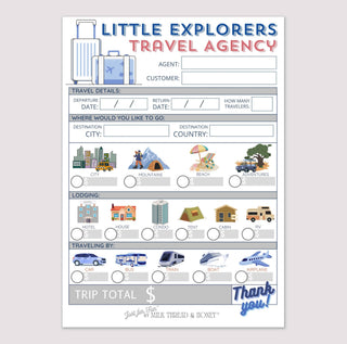 Milk Thread and Honey - Milk Thread and Honey - Pretend Play Travel Agent Notepad - Classy Rascals Boutique