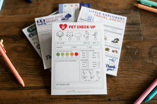 Milk Thread and Honey - Milk Thread and Honey - Pretend Play Veterinarian Pet Check - up Notepad - Classy Rascals Boutique