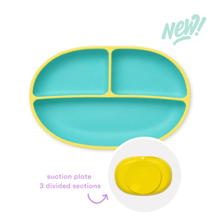 morepeas - morepeas - Color Pop Suction Plate - Classy Rascals Boutique
