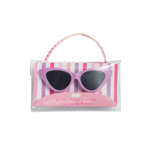 Mud Pie - Mud Pie Bendable Baby Sunglasses Purple Cateye - Classy Rascals Boutique