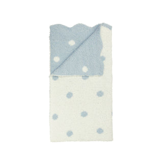 Mud Pie - Mud Pie Chenille Blanket Blue Dot - Classy Rascals Boutique