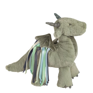 Mud Pie - Mud Pie Green Dragon Ribbon Plush - Classy Rascals Boutique