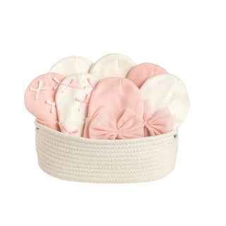 Mud Pie - Mud Pie Pink & White Bow Hats - Classy Rascals Boutique