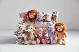Mud Pie - Mud Pie Safari Plush Rattles - Classy Rascals Boutique