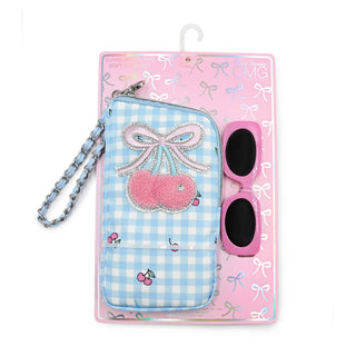 OMG Accessories - OMG Accessories - Cherry Wristlet Case and Sunglasses - Classy Rascals Boutique