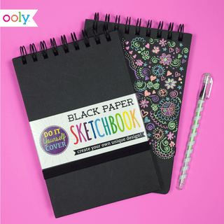 OOLY - OOLY - 5" x 7.5" D.I.Y. Cover Sketchbook - Black - Classy Rascals Boutique