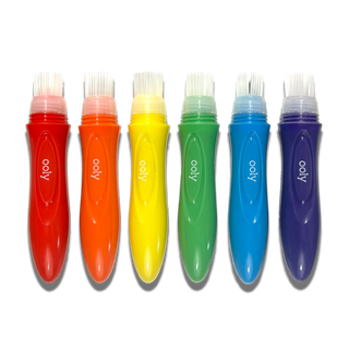 OOLY - OOLY - Easy Squeezy Squeezable Poster Paint Brushes - Set of 6 - Classy Rascals Boutique