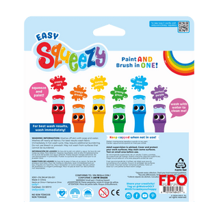 OOLY - OOLY - Easy Squeezy Squeezable Poster Paint Brushes - Set of 6 - Classy Rascals Boutique