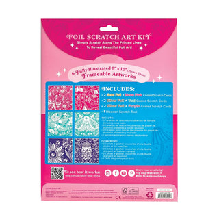 OOLY - OOLY Scratch & Shine Foil Scratch Art Kids - Glorious Garden - Classy Rascals Boutique