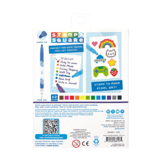 OOLY - OOLY - Stamp - A - Square Markers (Set of 12) - Classy Rascals Boutique