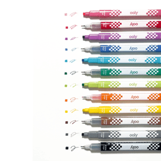 OOLY - OOLY - Stamp - A - Square Markers (Set of 12) - Classy Rascals Boutique