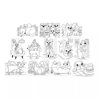 OOLY - OOLY - Undercover Art Hidden Patterns Coloring - Dog Days - Classy Rascals Boutique