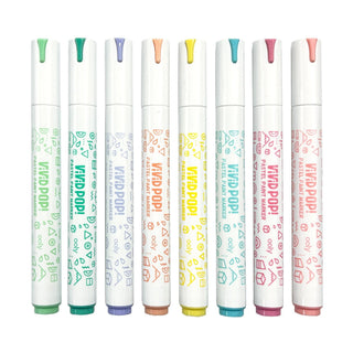 OOLY - OOLY - Vivid Pop! Water - Based Paint Markers: Pastel (Set of 8) - Classy Rascals Boutique