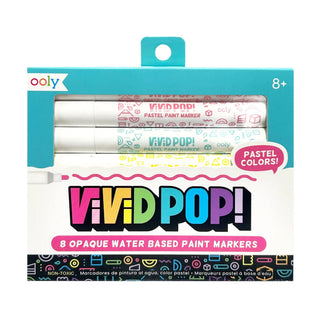OOLY - OOLY - Vivid Pop! Water - Based Paint Markers: Pastel (Set of 8) - Classy Rascals Boutique