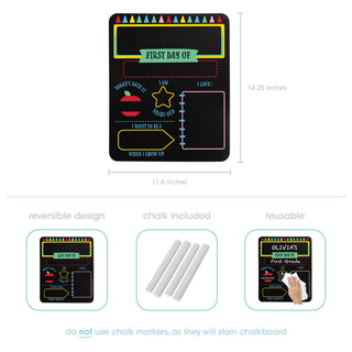 Pearhead - Pearhead - First and Last Day of School Reversible Chalkboard - Classy Rascals Boutique