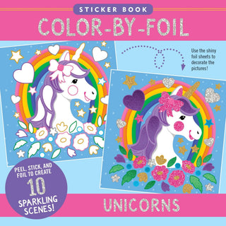 Peter Pauper Press - Peter Pauper Press - Color - By - Foil Sticker Book - Unicorns - Classy Rascals Boutique