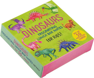 Peter Pauper Press - Peter Pauper Press - Dinosaurs: Fascinating Lunch Box Notes for Kids! (Set of 50 Cards),Dinosaurs: Fascinating Lunch Box Notes for Kids! (Set of 50 Cards) - Classy Rascals Boutique