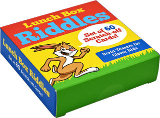 Peter Pauper Press - Peter Pauper Press Lunch Box Riddles Scratch-Off Deck | 60 Cards - Classy Rascals Boutique