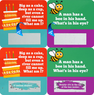 Peter Pauper Press - Peter Pauper Press Lunch Box Riddles Scratch-Off Deck | 60 Cards - Classy Rascals Boutique