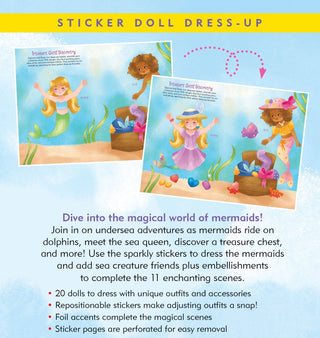 Peter Pauper Press - Peter Pauper Press - Mermaids Sticker Doll Dress - Up Book - Classy Rascals Boutique