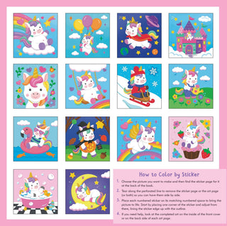 Peter Pauper Press - Peter Pauper Press - My First Color - by - Sticker Book - Baby Unicorn Sparkles - Classy Rascals Boutique