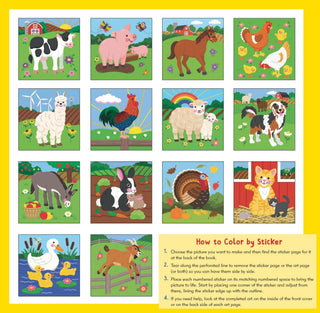 Peter Pauper Press - Peter Pauper Press - My First Color - By - Sticker Book - Farm Animals - Classy Rascals Boutique
