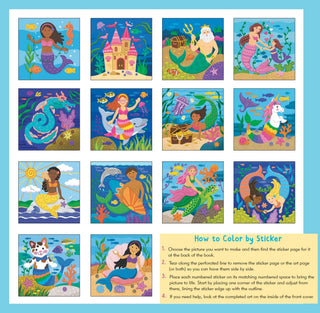 Peter Pauper Press - Peter Pauper Press - My First Color - by - Sticker Book - Mermaids & More - Classy Rascals Boutique