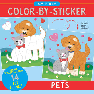 Peter Pauper Press - Peter Pauper Press My First Color-by-Sticker Book | Pets - Classy Rascals Boutique