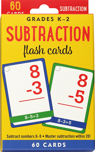 Peter Pauper Press - Peter Pauper Press - Subtraction Flash Cards,Subtraction Flash Cards - Classy Rascals Boutique
