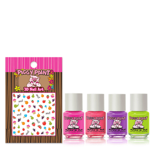 Piggy Paint - Piggy Paint - Cutie Fruity Gift Set Non-Toxic Kids Nail Polish - Classy Rascals Boutique