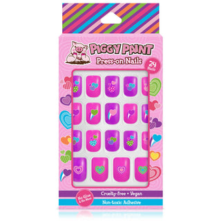 Piggy Paint - Piggy Paint - Happy Hearts Piggy Press - on Nails - Classy Rascals Boutique