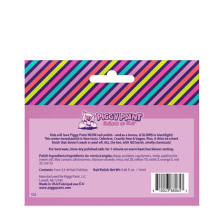 Piggy Paint - Piggy Paint - Neon Box Set (Bonus Blacklight Glow!) - Classy Rascals Boutique