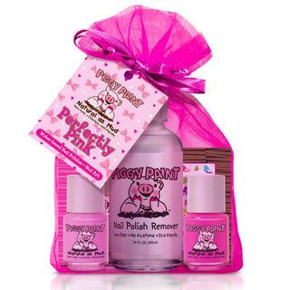 Piggy Paint - Piggy Paint - Perfectly Pink Polish Set Non - Toxic Kids Nail Polish - Classy Rascals Boutique