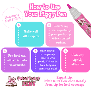 Piggy Paint - Piggy Paint - Piggy Pen Non - Toxic Kids Nail Polish - Classy Rascals Boutique