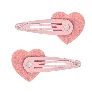 Pink Poppy USA - Pink Poppy USA - Pink Rhinestone Heart Hair Clip - Classy Rascals Boutique