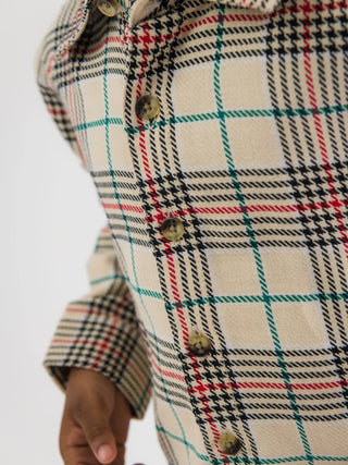 RuffleButts + RuggedButts - RuffleButts + RuggedButts - Boys Tannen Plaid Long Sleeve Button Down Shirt - Classy Rascals Boutique