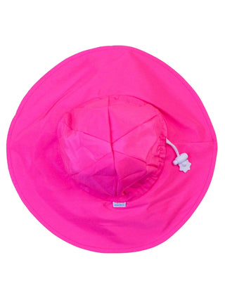 RuffleButts + RuggedButts - RuffleButts + RuggedButts - Kids Neon Magenta Sun Protective Hat - Classy Rascals Boutique