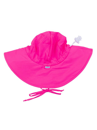 RuffleButts + RuggedButts - RuffleButts + RuggedButts - Kids Neon Magenta Sun Protective Hat - Classy Rascals Boutique