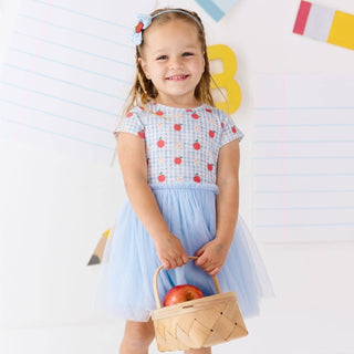 Sweet Wink - Sweet Wink - Apple Gingham Short Sleeve Tutu Dress - Kids Clothing - Classy Rascals Boutique