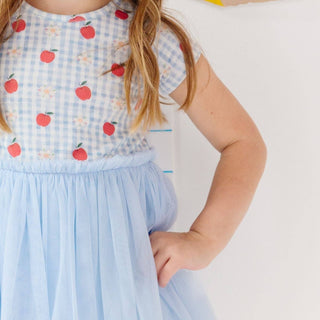 Sweet Wink - Sweet Wink - Apple Gingham Short Sleeve Tutu Dress - Kids Clothing - Classy Rascals Boutique