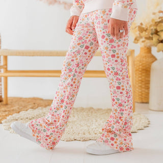 Sweet Wink - Sweet Wink - Berry Floral Flare Legging - Kids Boutique Clothing - Fall - Classy Rascals Boutique