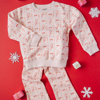 Sweet Wink - Sweet Wink - Candy Cane Lane Christmas Flare Legging - Kids Clothing - Classy Rascals Boutique