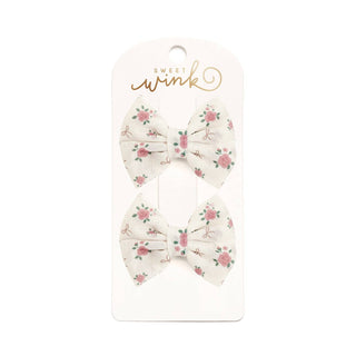 Sweet Wink - Sweet Wink - Coquette Rose Tulle Bow Clip Set - Hair Bows - Fall - Kids - Classy Rascals Boutique