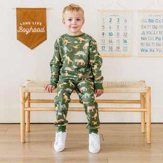 Sweet Wink - Sweet Wink Dinosaurs Rock Fleece Jogger | Kids - Classy Rascals Boutique